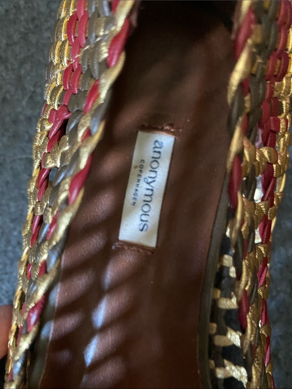 Anonymous Copenhagen Woven Leather Ballet Flats - like new condition - Picture 7 of 9